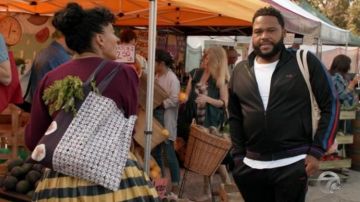 Ovadia & Sons Noir Pantalon porté par Andre "Dre' Johnson (Anthony Anderson), en black-ish Saison 06 Episode 05