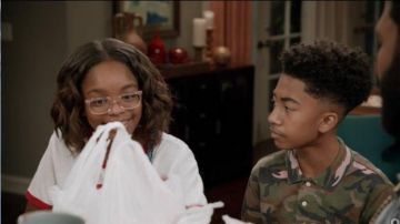 Ralph Lauren Camo Polo Shirt worn by Miles Brown in black-ish Season 06 Episode 05