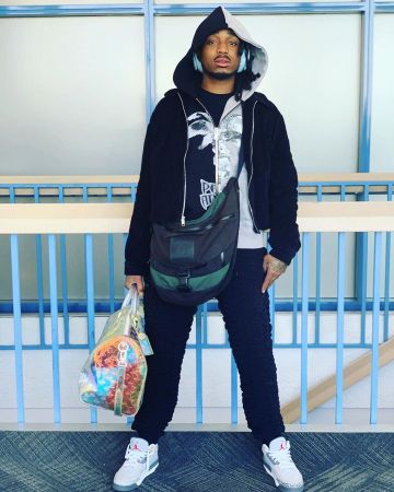 The Louis Vuitton bag of Quavo on his account Instagram @quavohuncho