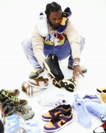 The pair of Nike Air Jordan 6 Travis Scott of Offset on his account Instagram @offsetyrn