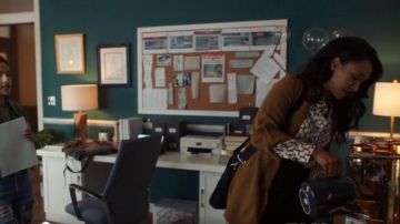 Camel Jacket worn by Iris West (Candice Patton) in The Flash Season 06 Episode 03