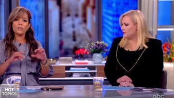 Elie Tahari Sin­gle-But­ton Jack­et Black worn by Meghan McCain on The View October 23, 2019