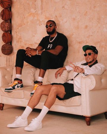 The pair of Nike Air Jordan 1 Karl-Anthony Towns on his account Instagram @karltowns