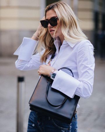 Dsquared2 Blue Denim Pants of Carla Hojonosa on the Instagram account @carlahinojosar