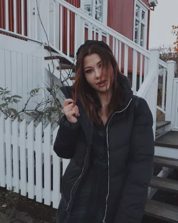 La robe à carreaux verte de Enjoy Phoenix sur le compte Instagram de @enjoyphoenix