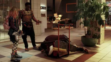 Dr. Martens floral boots worn by Angelica (Alyvia Alyn Lind) in Daybreak (S01E03)