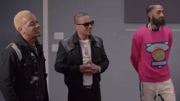Gucci Sweatshirt with Gucci '80s patch worn by Nipsey Hussle in Rhythm + Flow (S01E01)