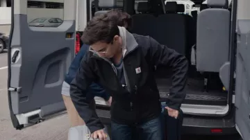 Carhartt blue jacket worn by Peter Maldonado (Tyler Alvarez) as seen in American Vandal (S02E01)
