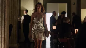 MSGM Métallique Crayon Mini Jupe portée par Chiara (Benedetta Porcaroli) dans Bébé (S02E05)