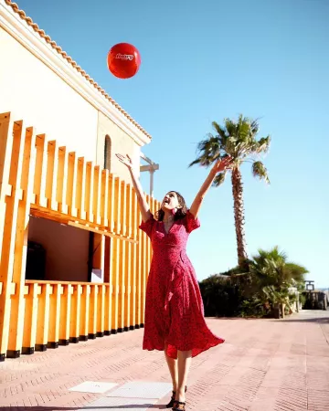 Scarlet ditsy collerette 6158397 robe de Belén Canalejo sur l'Instagram account @balamoda