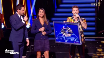 La robe veste à franges de Karine Ferri dans Danse avec les Stars