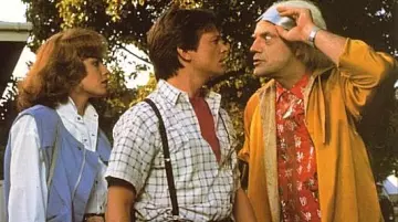 La chemisette à carreaux de Marty Mcfly (Michael J. Fox) dans le film Retour vers le futur 