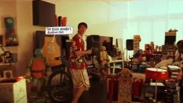Gucci Lam­i­nat­ed-Tech-Jer­sey Shorts worn by Josh Wheeler (Colin Ford) Daybreak Season 01 Episode 01