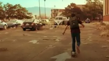 Herschel supply co. Lit­tle Amer­i­ca In­vi­ta­tion­al Back­pack worn by Josh Wheeler (Colin Ford) in Daybreak Season 1 Episode 1