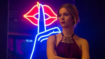 The red dress worn by She (Georgina Amorós) in Elite 

