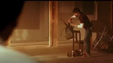 Off-White x Nike air Jor­dan 1 Chica­go red worn by Josh Wheeler (Colin Ford) in Daybreak Season 01 Episode 01
