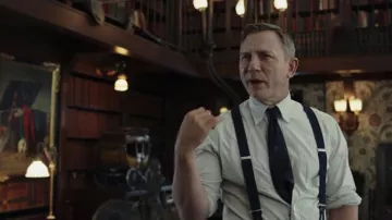 Black Braces worn by Benoit Blanc (Daniel Craig) as seen in Knives Out