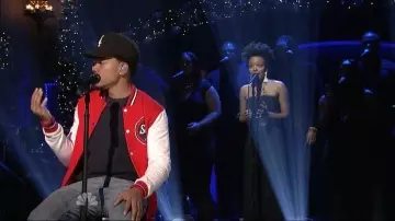 La casquette noire des White Sox portée par Chance the Rapper  sur son compte Instagram @chancetherapper 