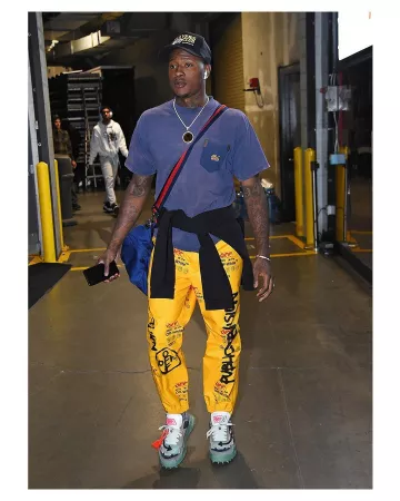 Zapatillas Odsy-1000 Off-White de Terry Rozier en la cuenta de Instagram de @leaguefits