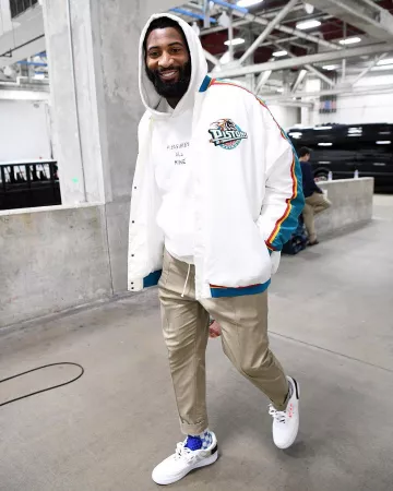 Sneakers Nike Air Force 1 Type of Andre Drummond on the account Instagram of @leaguefits