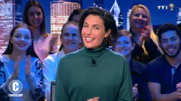 Suéter verde cuello tortuga de Alessandra Sublet en C'est Canteloup