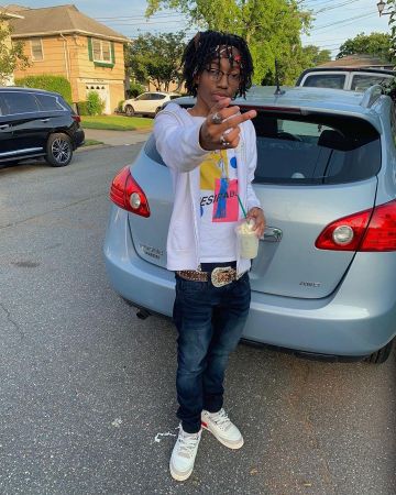 Cow Boy western Belt worn by Lil Tecca on his Instagram account @liltecca