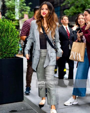 Proenza Schouler Two Toned Mules worn by Selena Gomez iHeartRadio Hq October 28, 2019