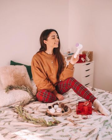 Le leggings tartan de Madison Ramaget sur le compte Instagram de @madisonramaget