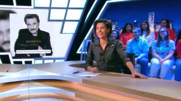 Traje caqui de Alessandra Sublet en C'est Canteloup