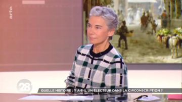 The sweater plaids and round neckline in cashmere Elisabeth Quin in 28 minutes the 30.10.2019