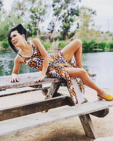 Mercedes Castillo yellow Mule worn by Ali Wong on the Instagram account @aliwong