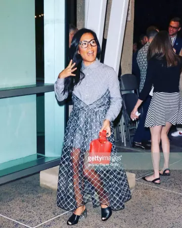 Sandy Liang Shirt Dress worn by Ali Wong on the Instagram account @aliwong