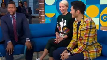 Stella mccartney John Lennon Sweater worn by Emma Thompson on Good Morning America Weekend October 30, 2019