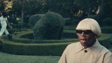 Black Sunglasses worn by Tyler, The Creator in his A BOY IS A GUN* music video