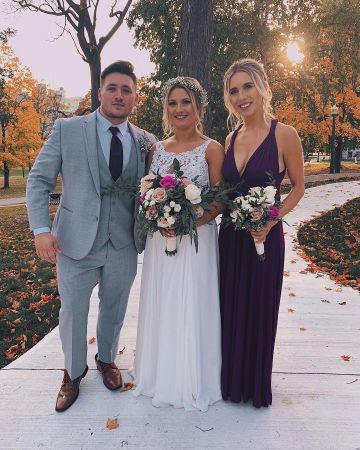 The long dress purple Kalyn Nicholson on the account Instagram of @kalynnicholson13