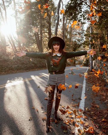Le short à motif de Rachel Iwanyszyn sur le compte Instagram de @jaglever