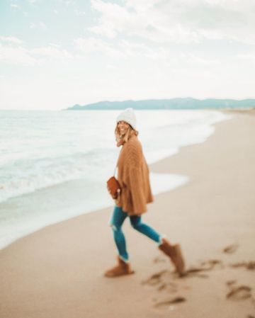   Sombrero de punto trenzado de Natalia Cabezas en la cuenta de Instagram @trendy_taste