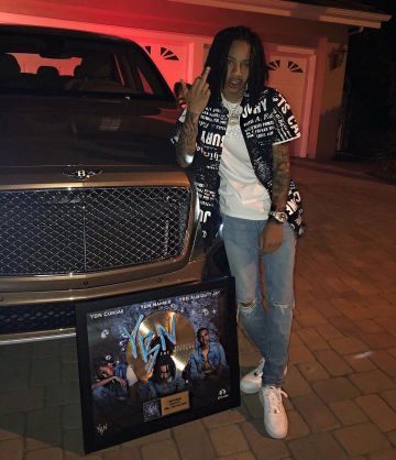 Air Force One Blanche de YBN Nahmir sur le compte Instagram de @ybnnahmir