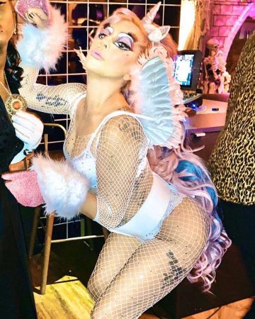 Bra white, Lady Gaga's account on the Instagram of @ladygaga.nation