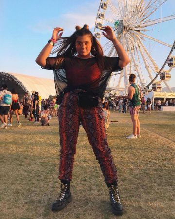 The t-shirt transparent worn by AnnaRvr on the account Instagram of @annarvr