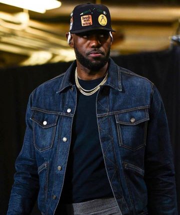 The Jacket Boxy Denim Tom Ford LeBron James on the account Instagram of @kingjames