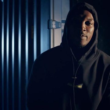 Night Addict black Hoodie worn by Ashley Walters on the Instagram account @ashleywalters