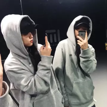 Hoodie-light gray 1 Million Dance Studio worn by Yoo Junglee account on the Instagram of @yoojunglee11