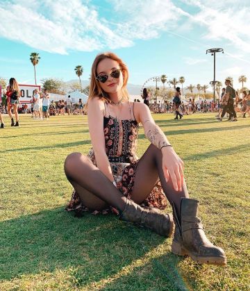 El vestido que lució Estelle Fitz en la cuenta de Instagram de @estellefitz