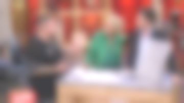 Chaqueta de cuero verde Claudie Pierlot de Sophie Davant en Affaire conclue