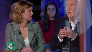 The jacket's green sheep leather Camille Girerd in C policy the 03.11.2019