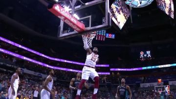 The tights that LeBron James wore in his last game against the Charlotte Hornets