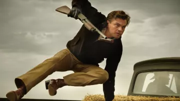 The pants from the 70's worn by Rick Dalton (Leonardo DiCaprio) in " Once Upon A Time...In Hollywood