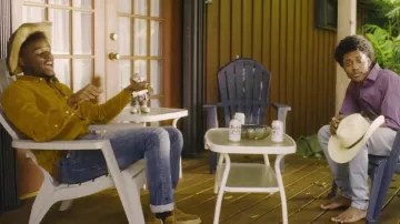 The shirt mustard worn by Lil Sin X in the clip Lil Nas X - Old Town Road (feat. Billy Ray Cyrus) [Fan Music Video] 