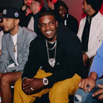 Un-froid-paroi Élastique Pantalon de A$AP Ferg sur l'Instagram account @asapferg